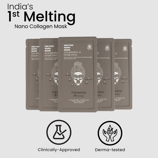 NuEssentials Nourishing & Hydrating Mask: 5 Nano Melting Collagen Mask Pouches (35 Patches Overall)