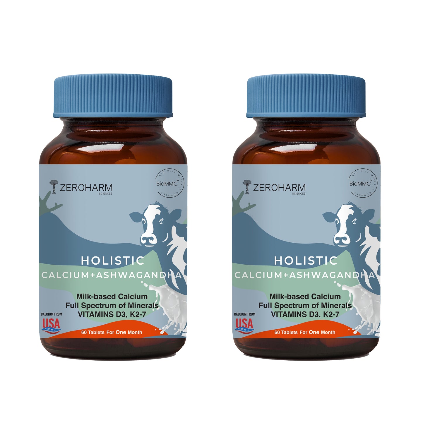 Holistic Calcium And Ashwagandha Tablets
