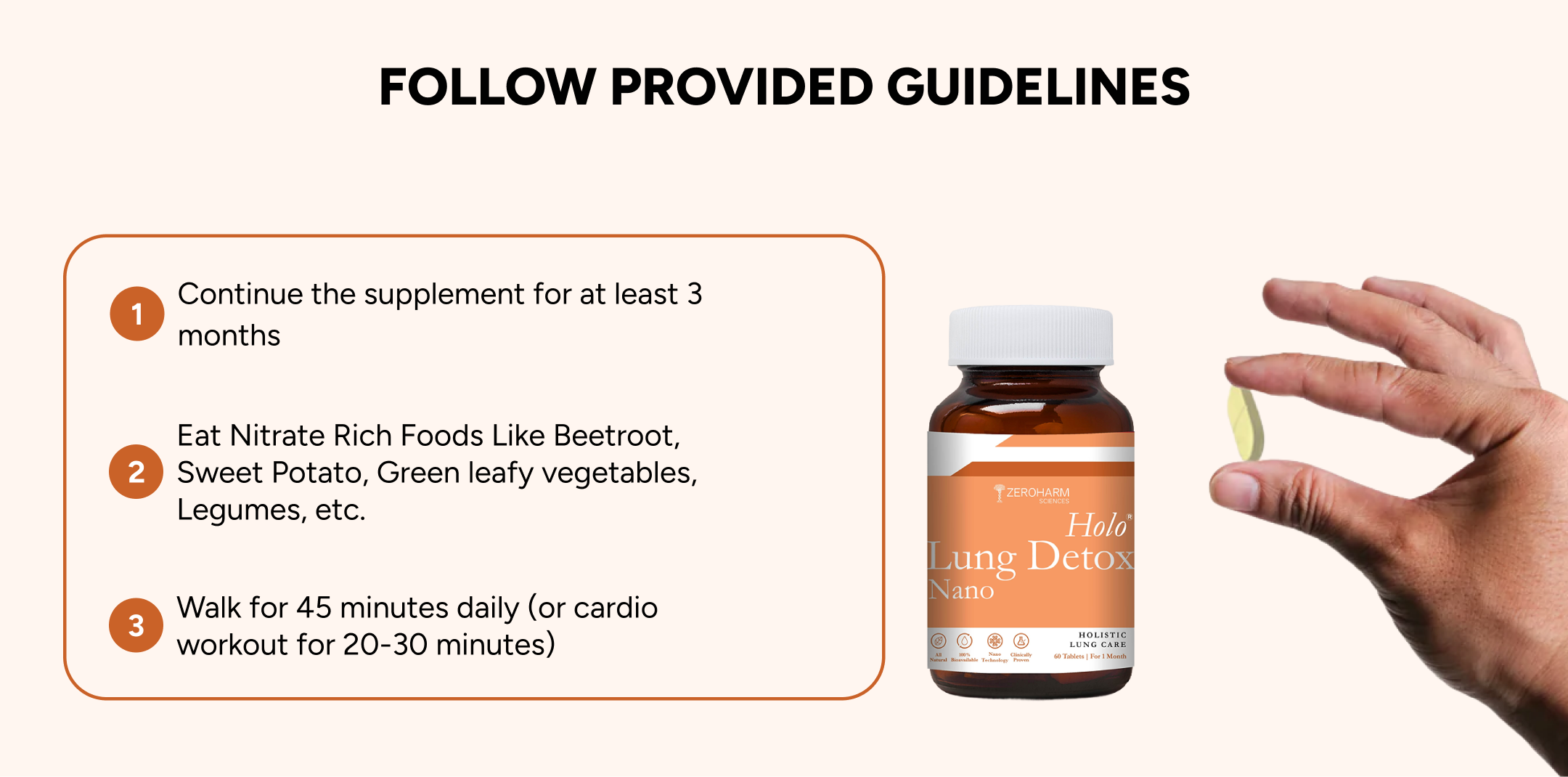Guidelines - Zeroharm Holo Lung Detox Tablets