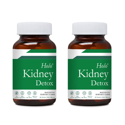 two glass bottles of best kidney cleanse tablets