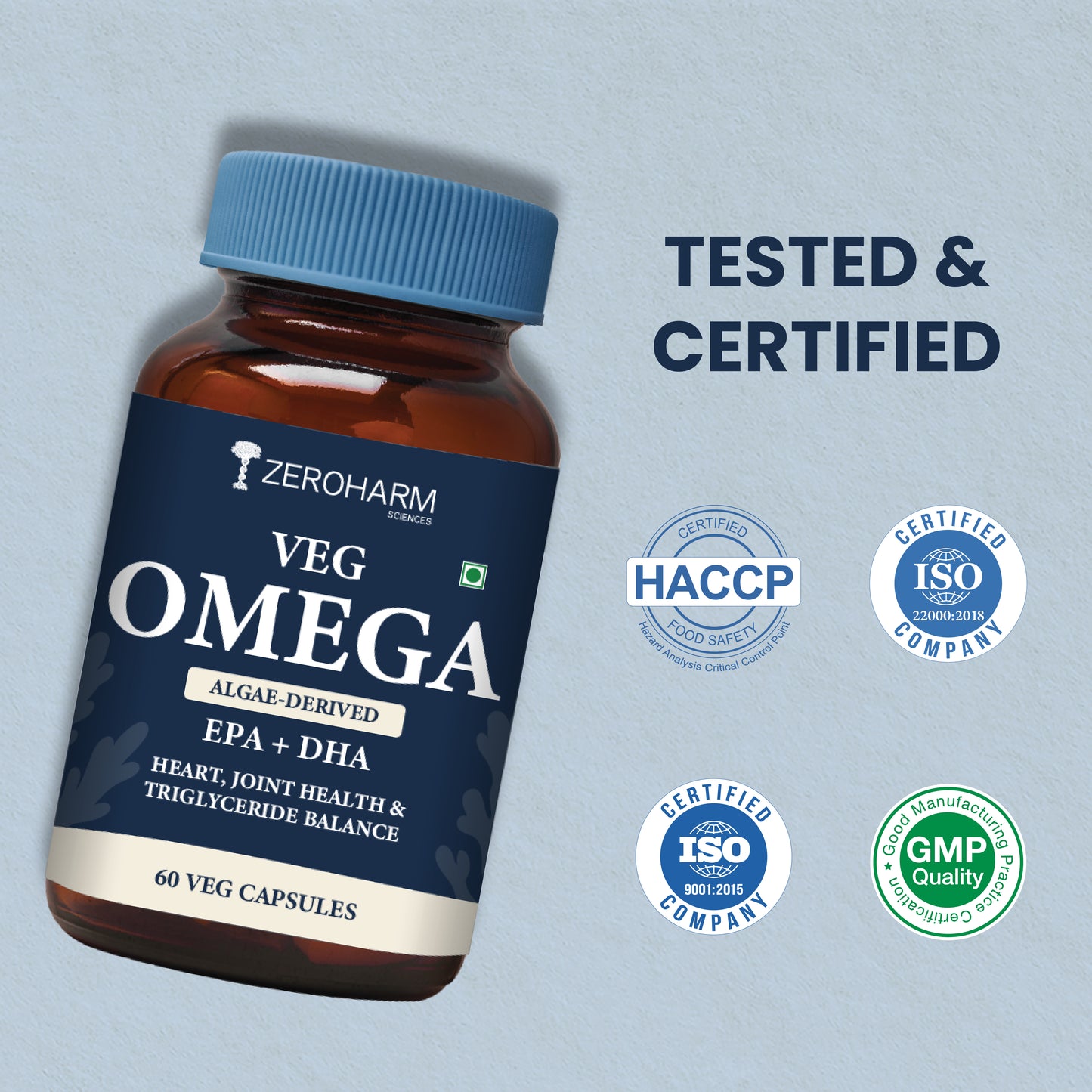 ZeroHarm Veg Omega Capsules With High EPA+DHA