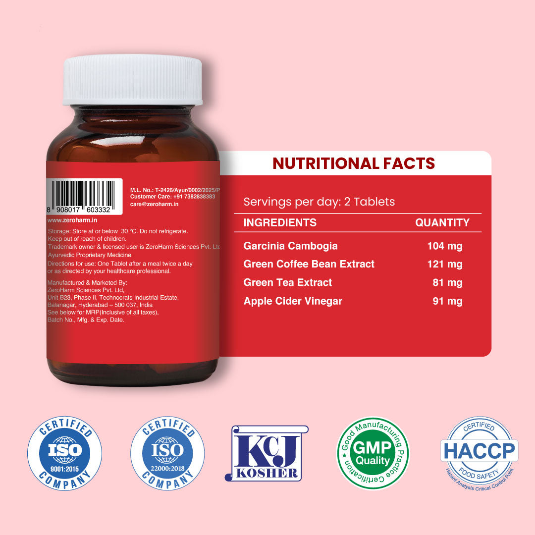 Zeroharm Fat Burner Tablets