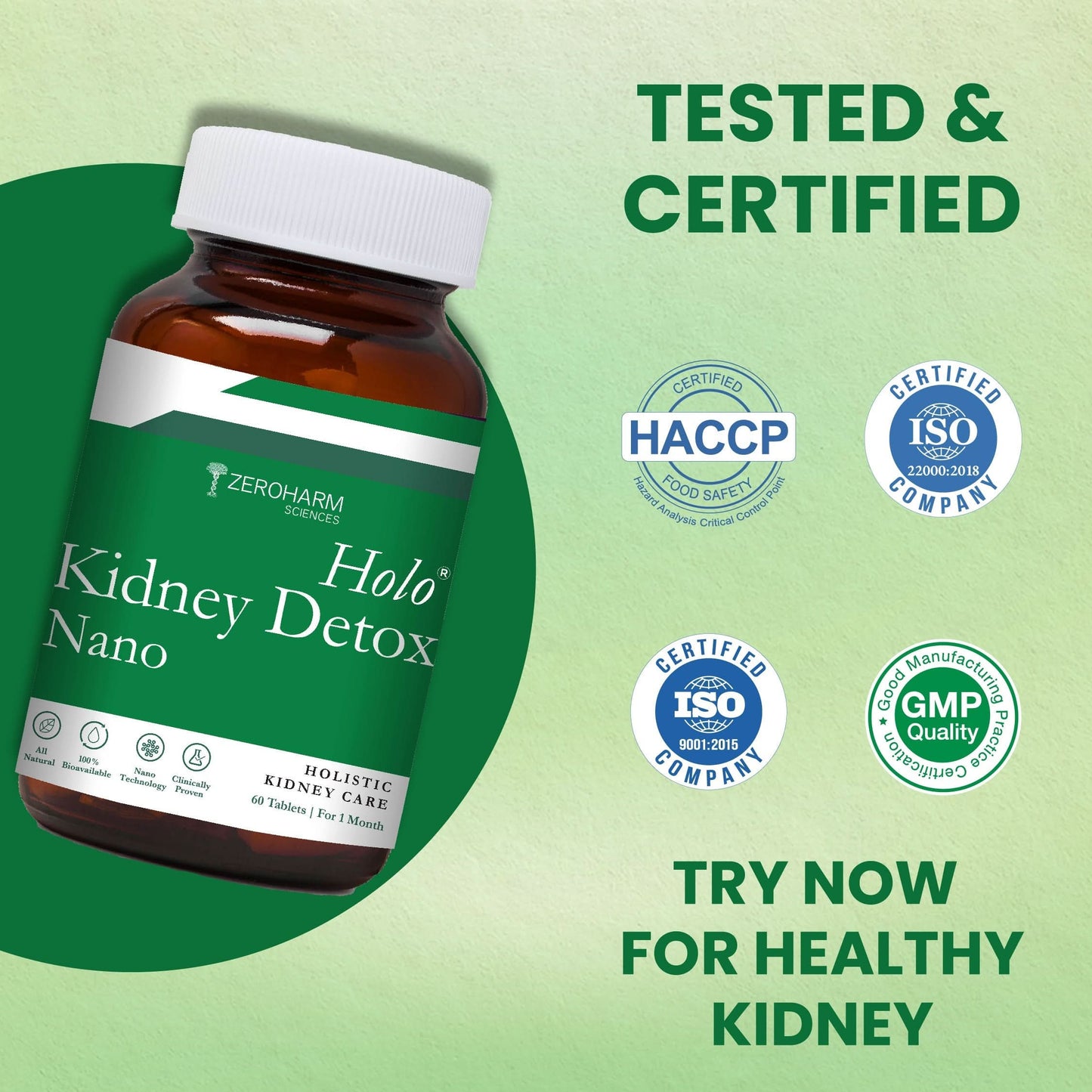 Holo Kidney Detox Tablets - ZeroHarm