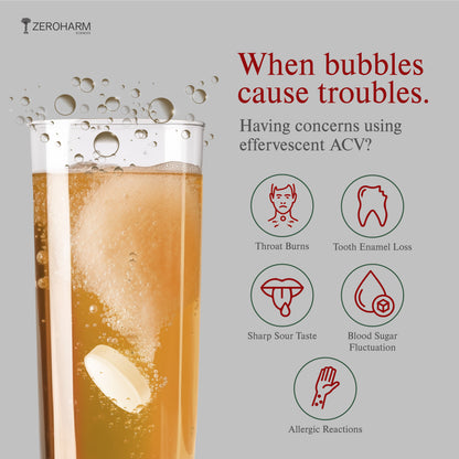 problems with effervescent acv tablets