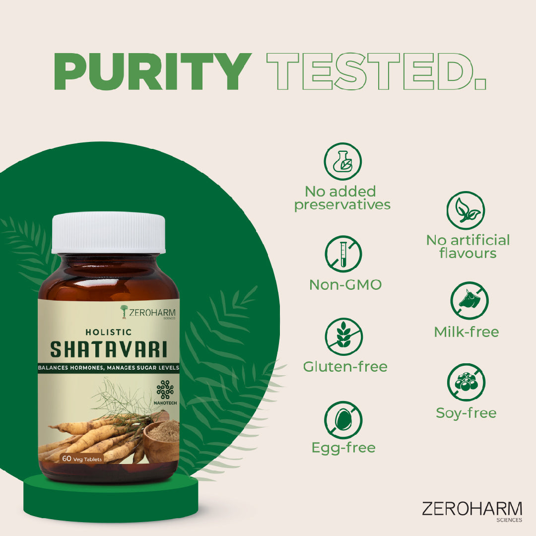 shatavari supplements with non gmo, gluten free, soy free,  no added preservatives and no artificial colors