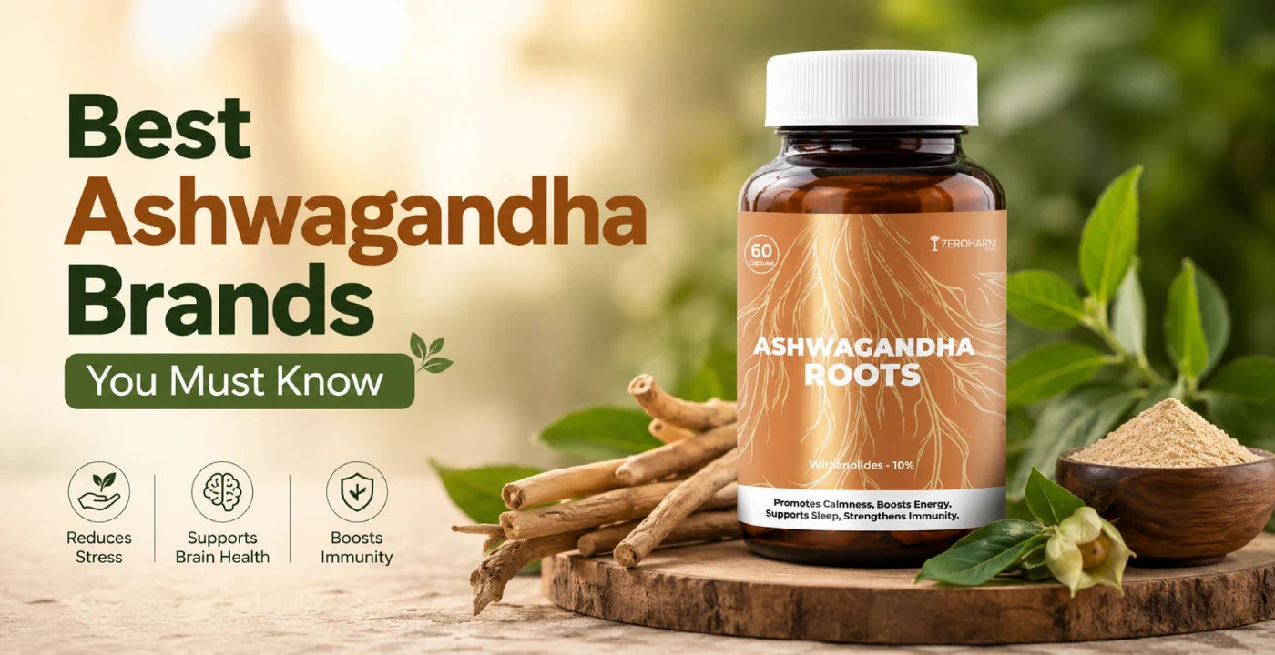Best Ashwagandha Brands in India 2026: Top 3 Picks