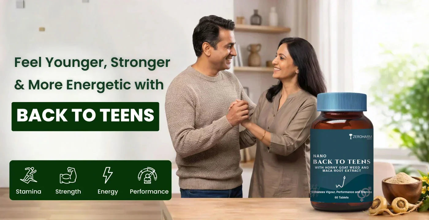 Why Zeroharm Back to Teens Is the Ultimate Male Vitality Supplement in India