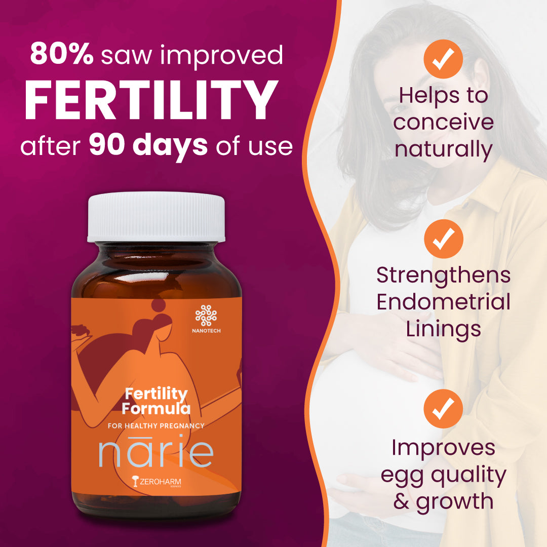 Ayurvedic ZeroHarm Narie Fertility Formula Tablets to Conceive Naturally