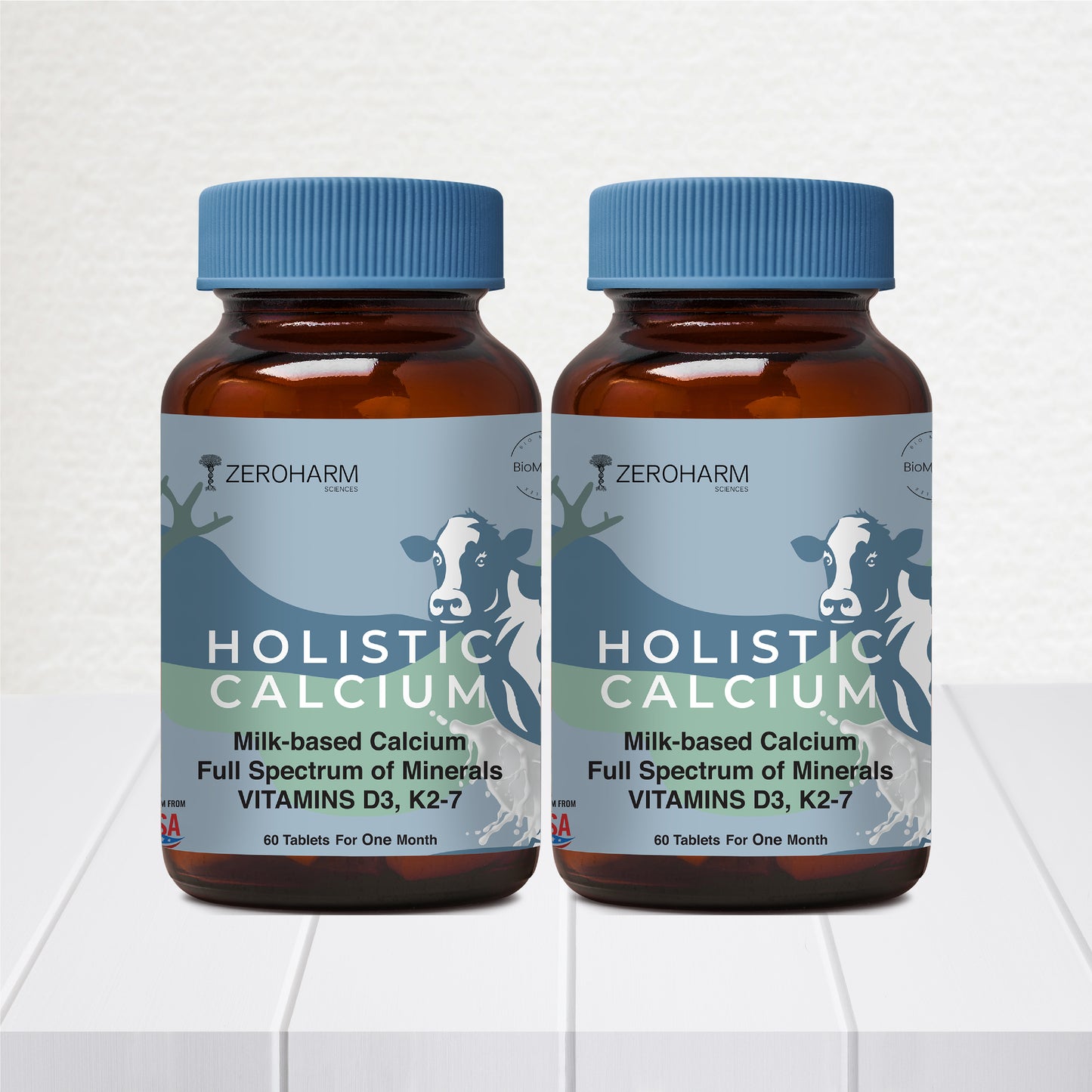 Holistic Calcium Tablets With Vitamin D3 & K2-7
