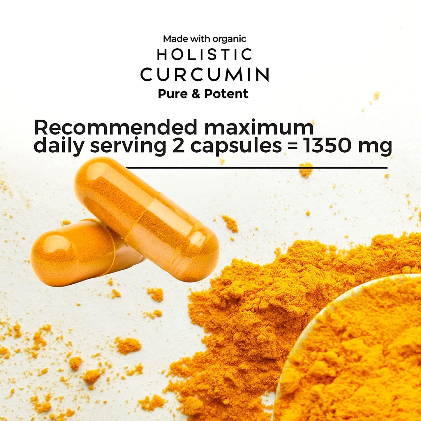 Holistic Curcumin Capsules With Piperine