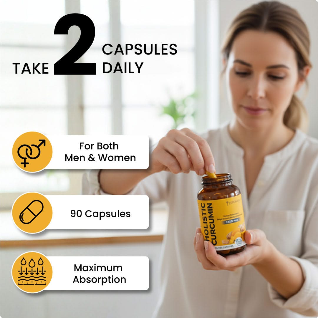 Holistic Curcumin Capsules With Piperine