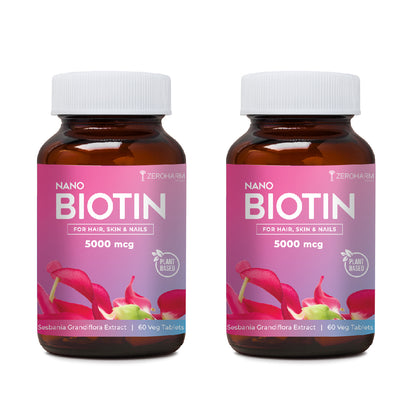 Biotin 5000 MCG Tablets For Hair, Skin & Nails