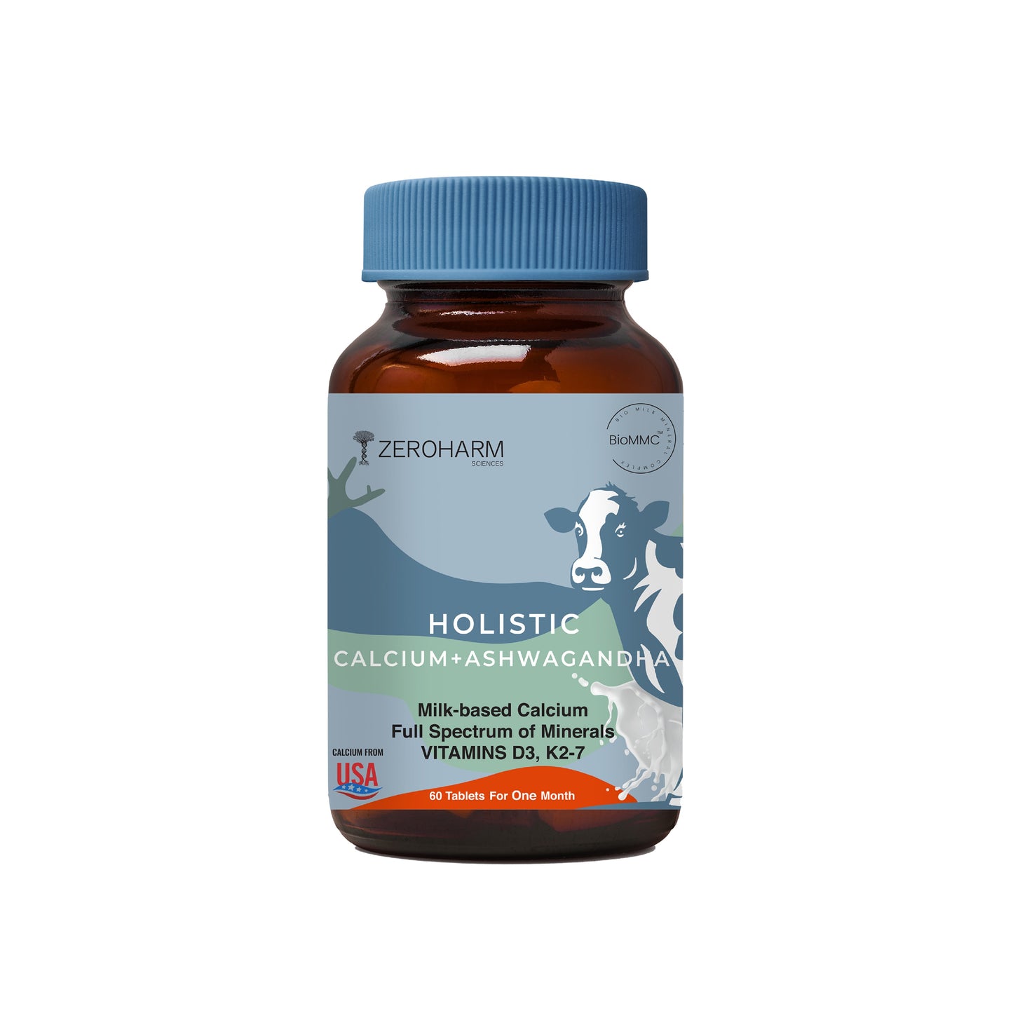 Holistic Calcium And Ashwagandha Tablets
