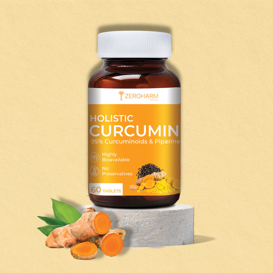 Holistic Curcumin Tablets With 95% Curcuminoids & Piperine