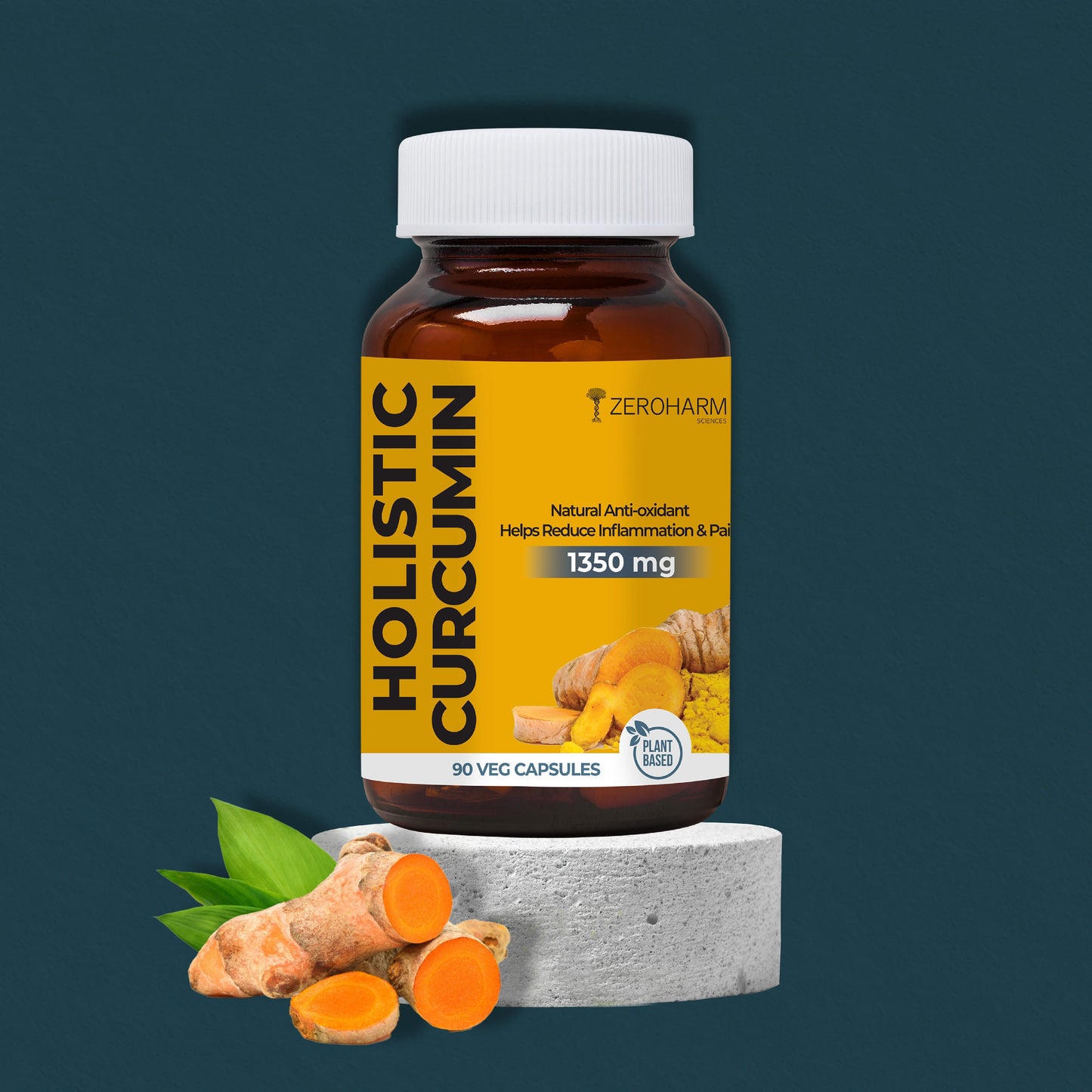 Holistic Curcumin Capsules With Piperine