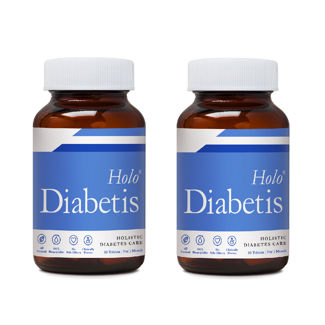 two glass bottles of diabetes medication