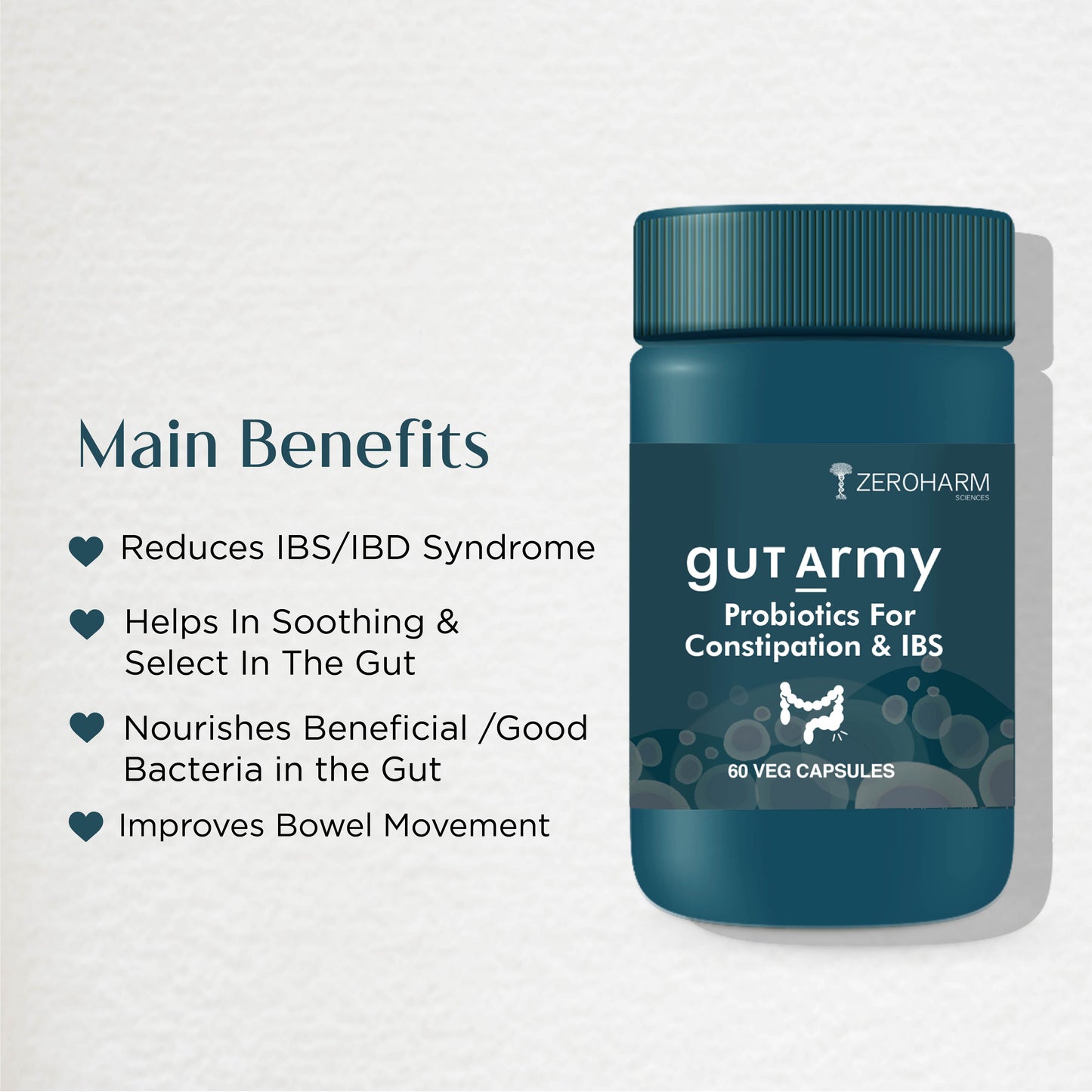 Gut Army Constipation IBS Capsules