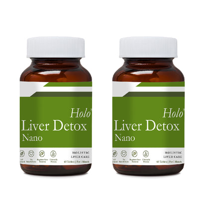 two glass bottles of best liver detox tablets