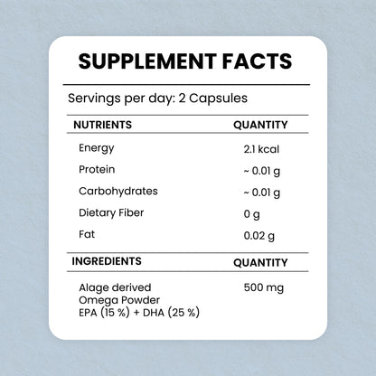 ZeroHarm Veg Omega Capsules With High EPA+DHA