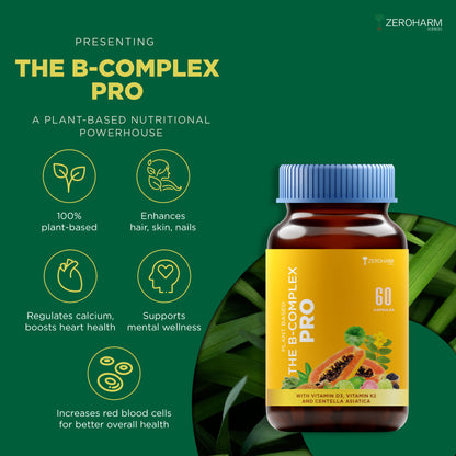 vitamin b complex tablets benefits made with 100% plant based and 