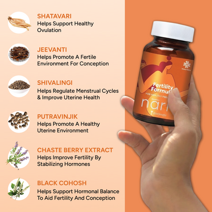Ayurvedic ZeroHarm Narie Fertility Formula Tablets to Conceive Naturally