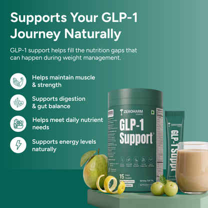 GLP-1 supplement for muscle health, digestion, nutrient intake and daily energy.