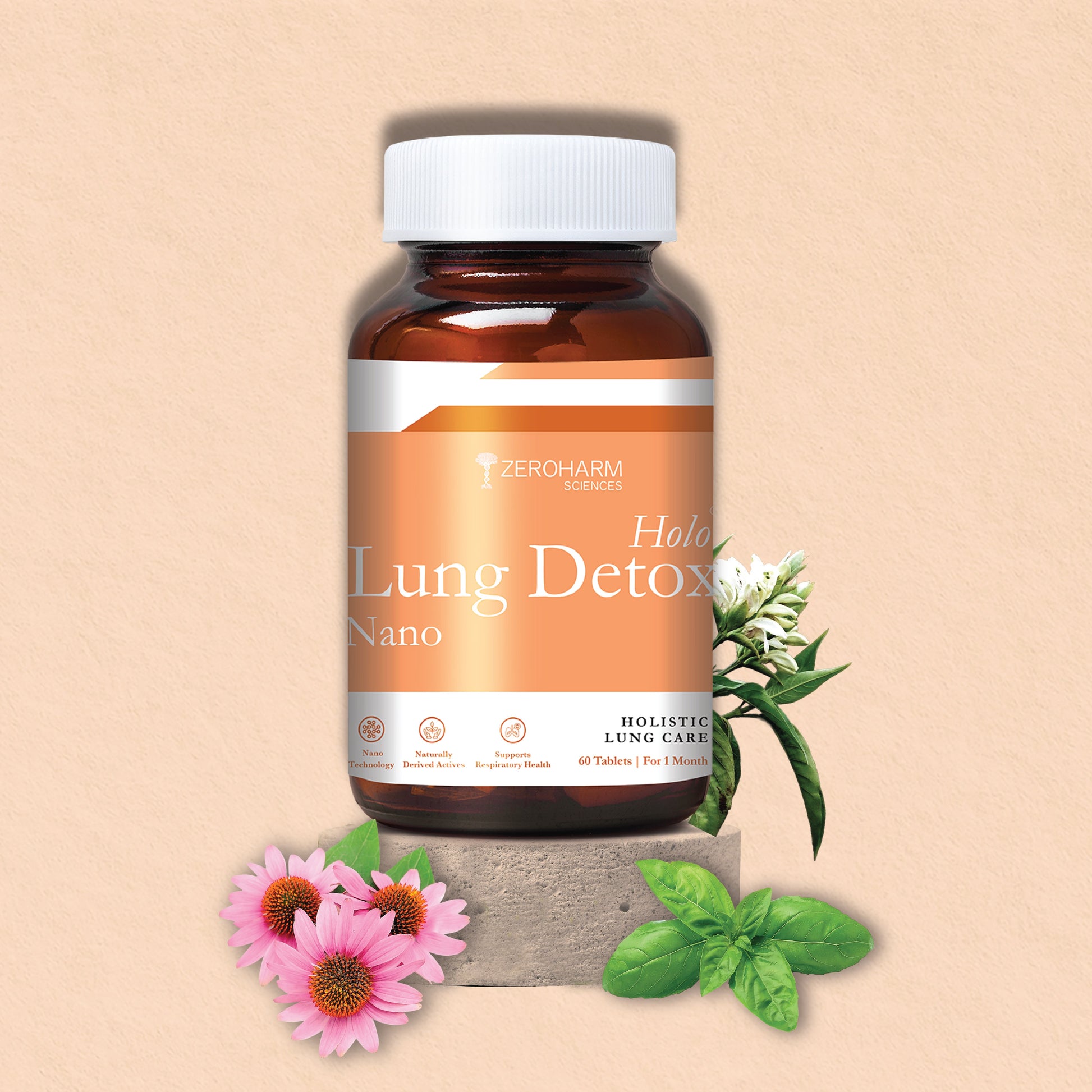 Ayurvedic Holo Lung Detox Tablets For Pollution - ZeroHarm