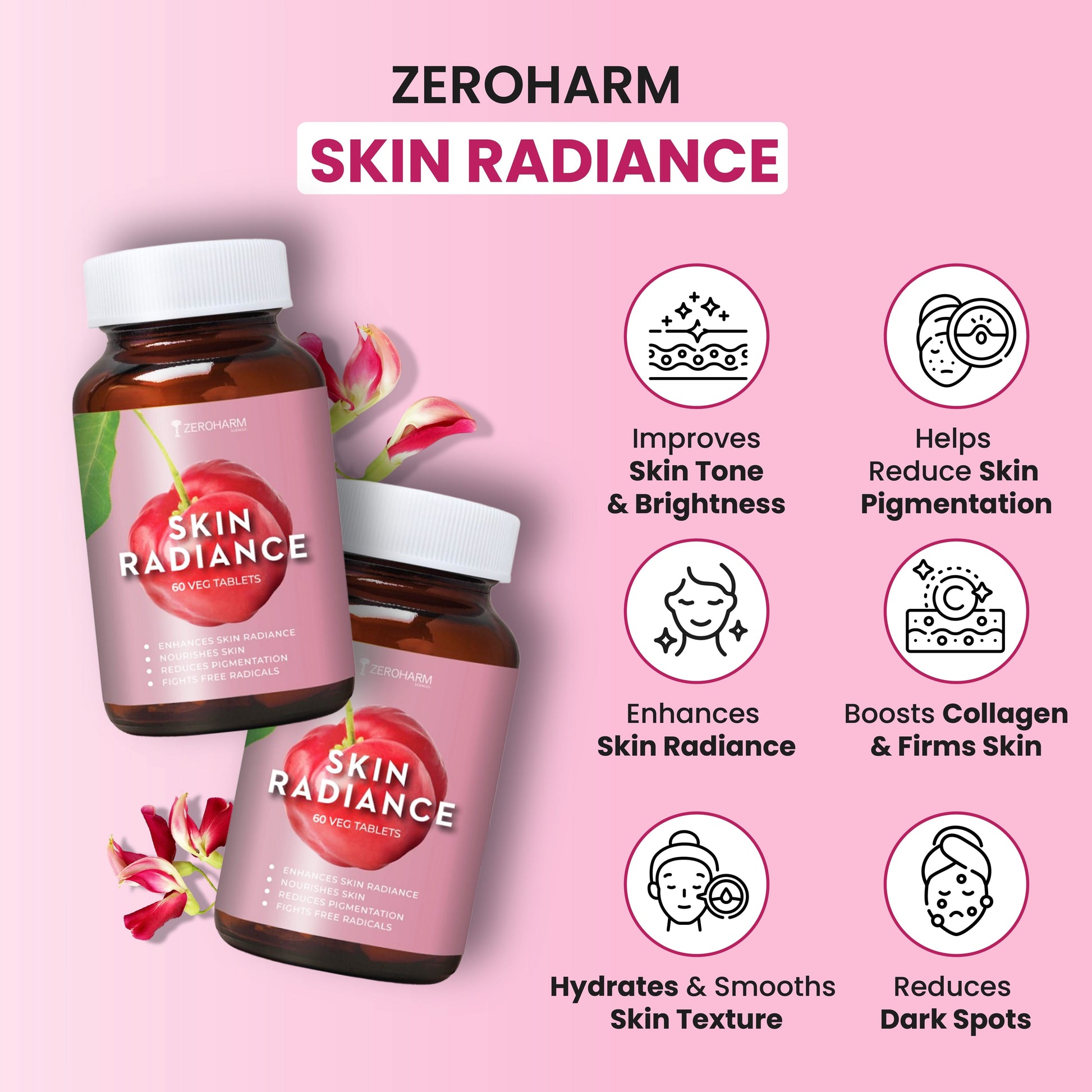 Ayurvedic Skin Radiance Tablets - Zeroharm