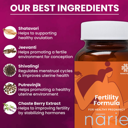 Ayurvedic ZeroHarm Narie Fertility Formula Tablets to Conceive Naturally - ZeroHarm