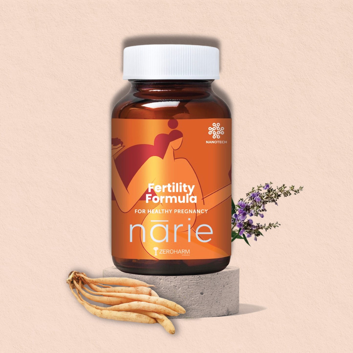 Ayurvedic ZeroHarm Narie Fertility Formula Tablets to Conceive Naturally - ZeroHarm