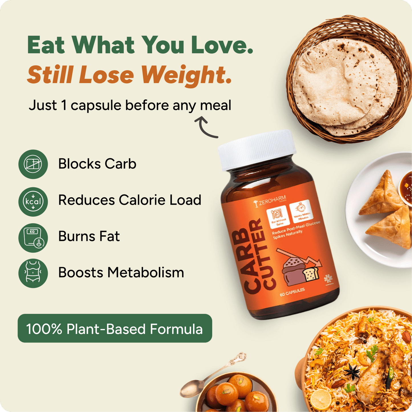 Carb Cutter: Smart Carb Control for Weight Management - ZeroHarm