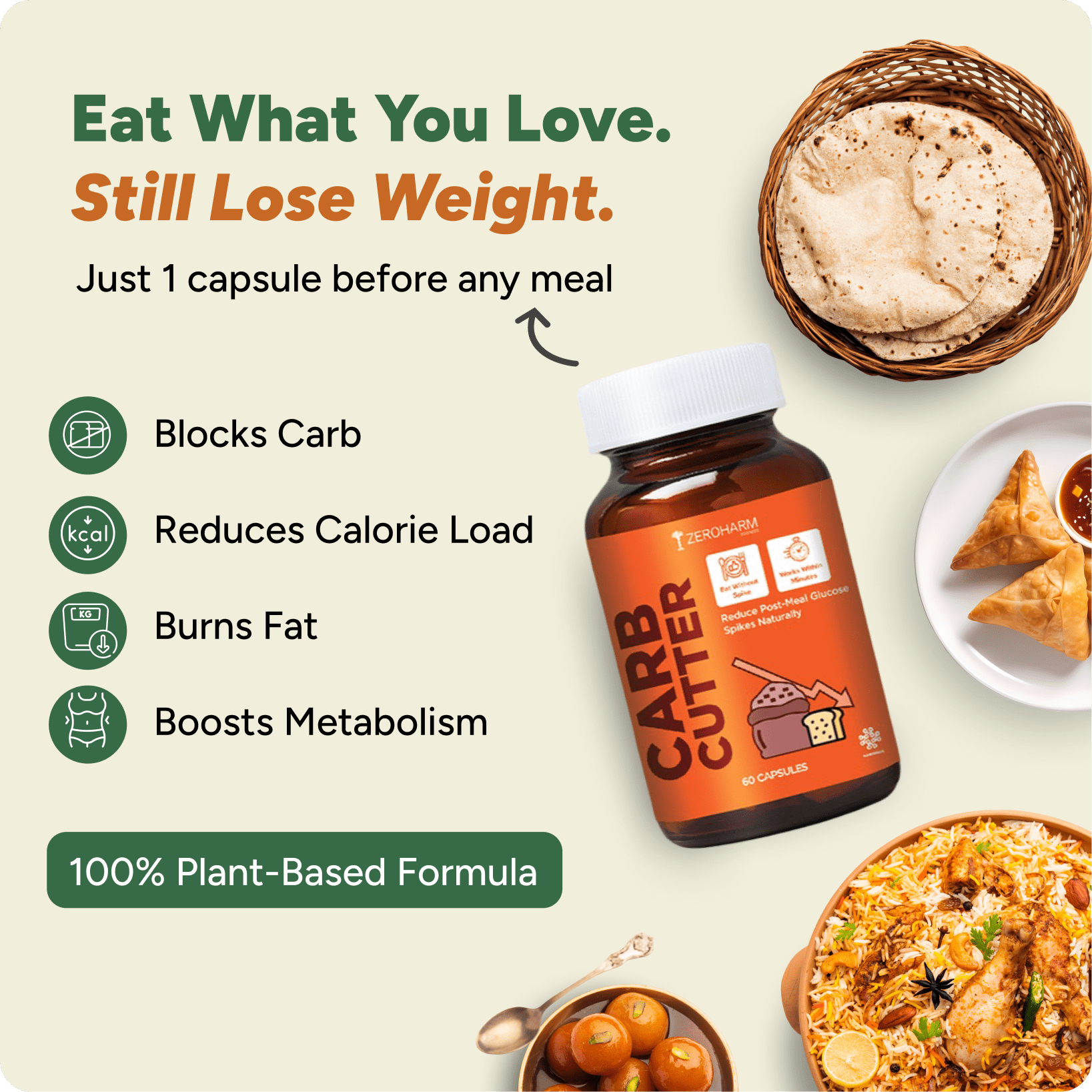 Carb Cutter: Smart Carb Control for Weight Management - ZeroHarm