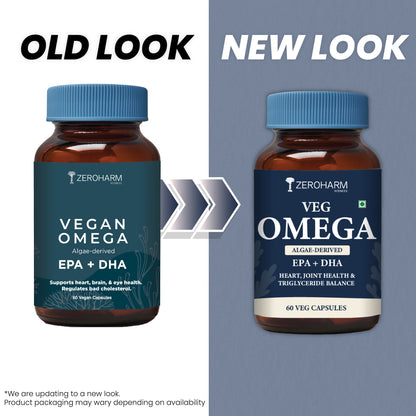 ZeroHarm Veg Omega Capsules With High EPA+DHA