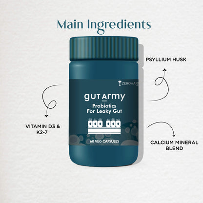Gut Army Probiotic Leaky Gut Supplements - Zeroharm