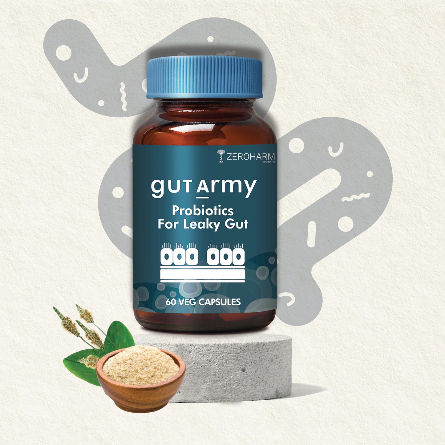 Gut Army Probiotic Leaky Gut Supplements - Zeroharm