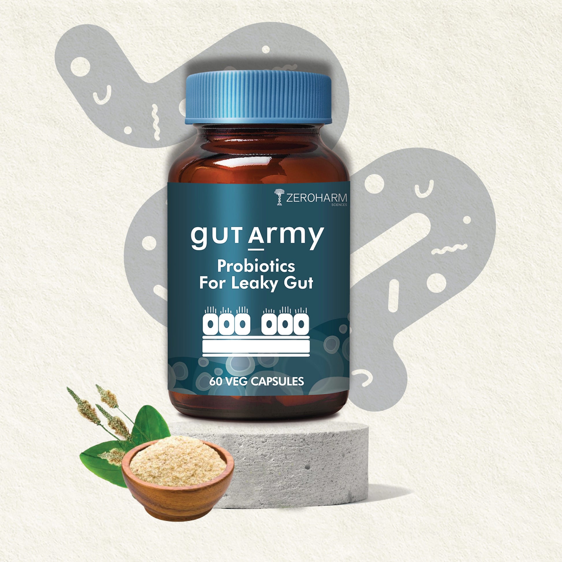 Gut Army Probiotic Leaky Gut Supplements - Zeroharm