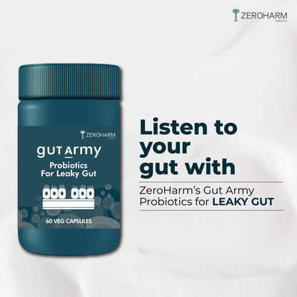 Gut Army Probiotic Leaky Gut Supplements - Zeroharm