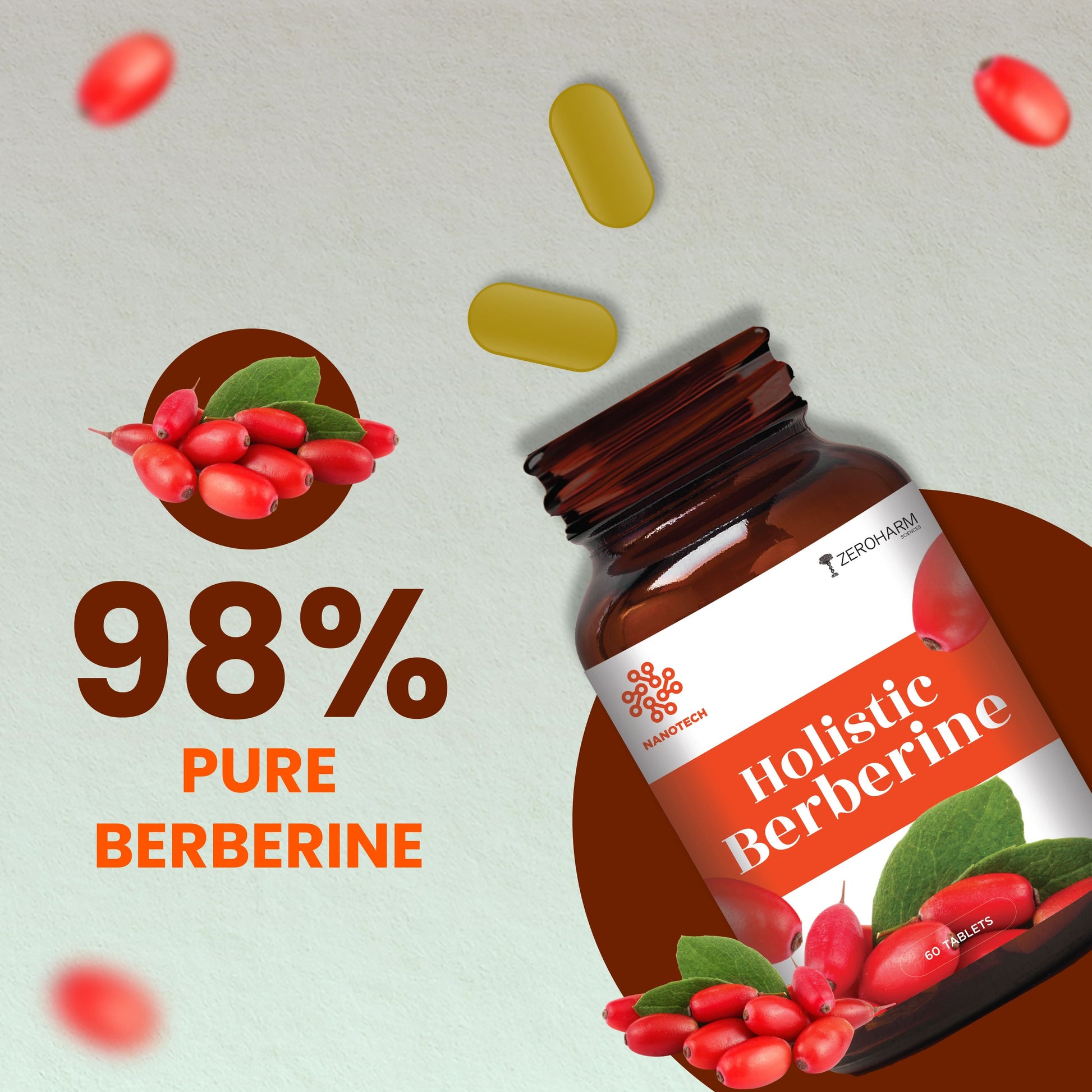 Holistic Berberine Tablets - ZeroHarm