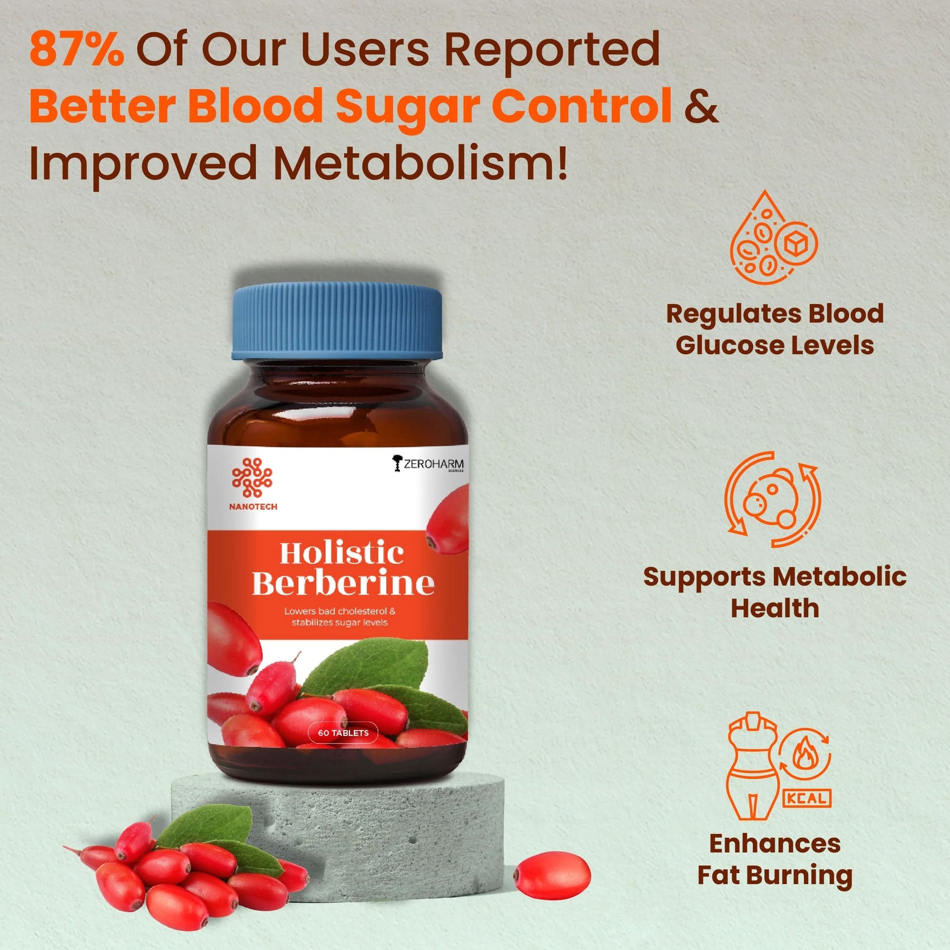 Holistic Berberine Tablets - ZeroHarm