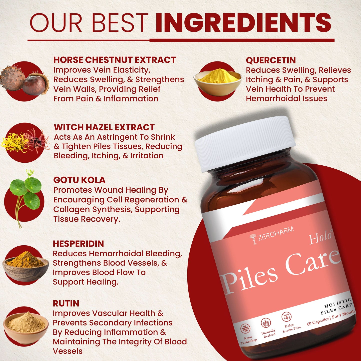 Holo Piles Care - Zeroharm