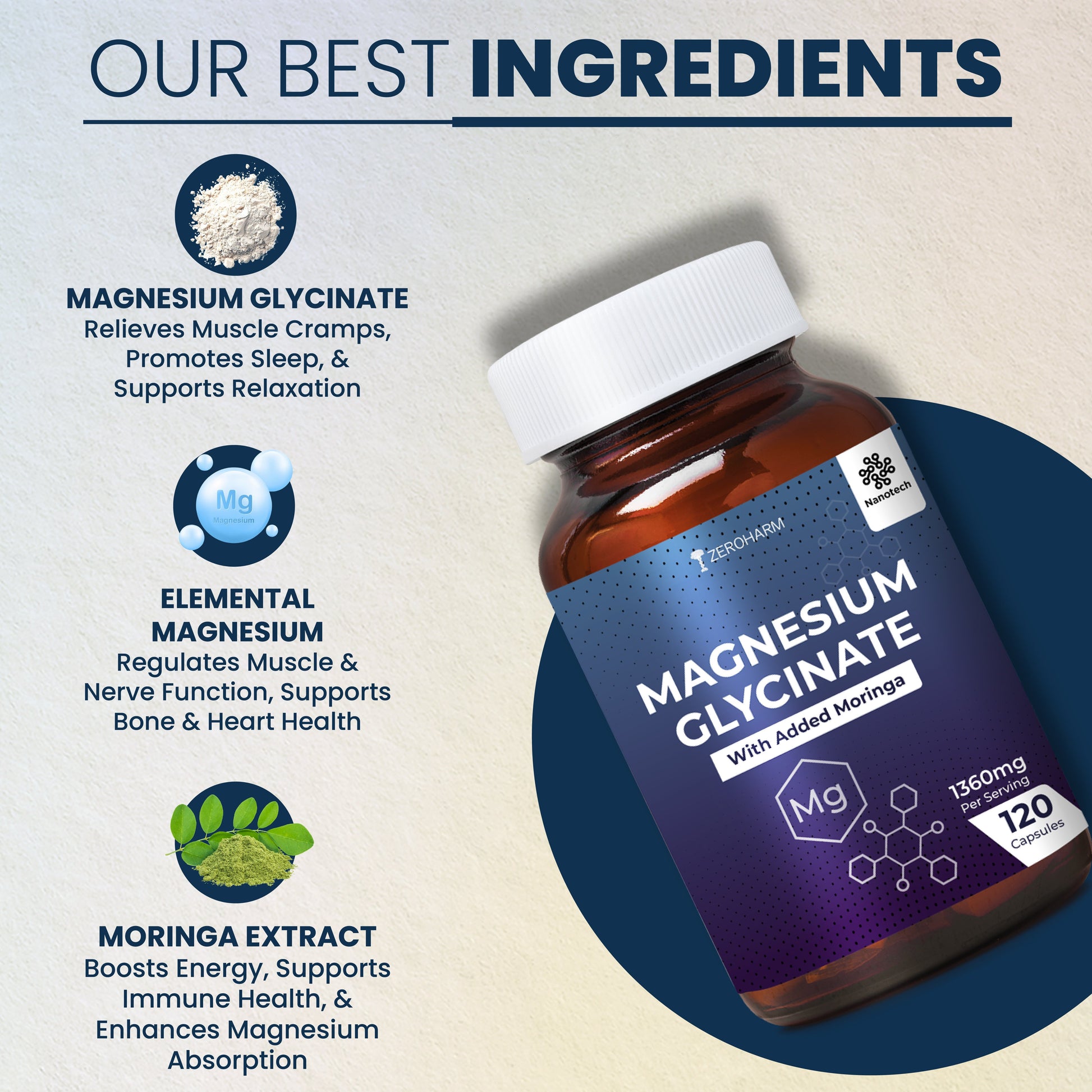 Magnesium Glycinate Capsules - Zeroharm