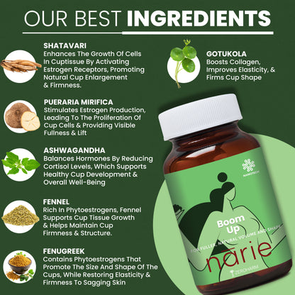 Narie BoomUp Ayurvedic Breast Increase Capsules - Zeroharm