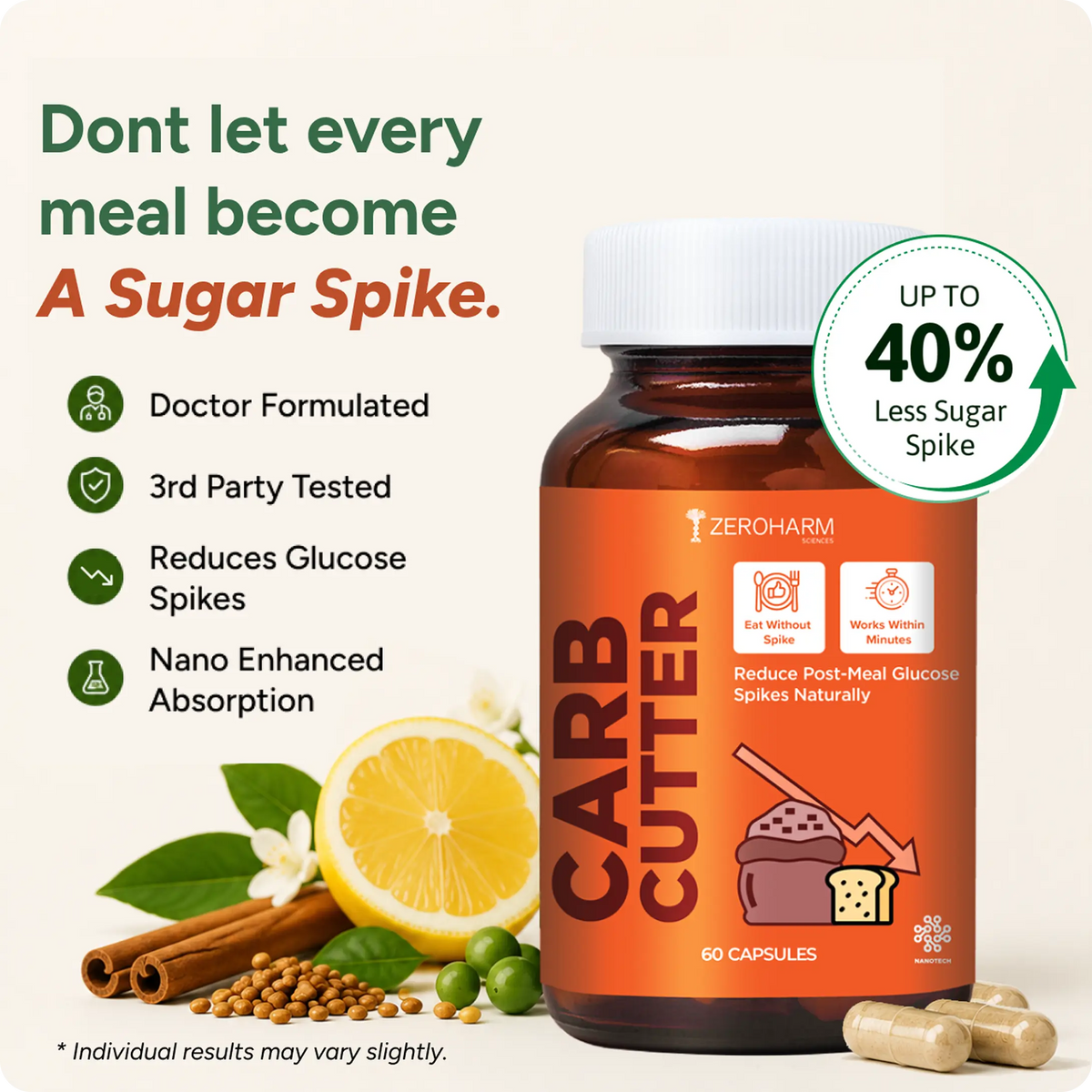 Carb Cutter: Natural Way to Control Sugar Spikes