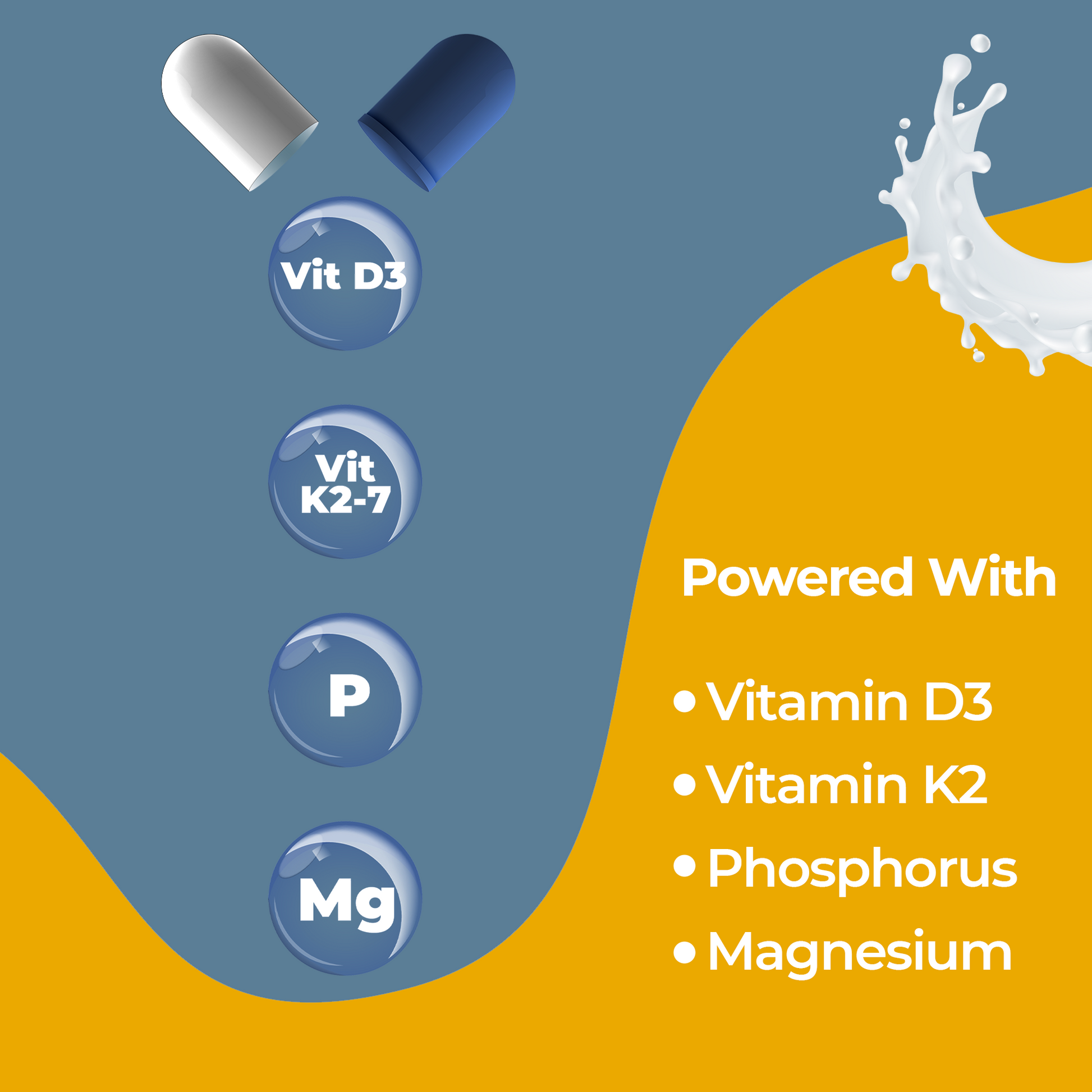  vitamin d curcumin tablet with vitamin D3,K2,phosphorus and magnesium