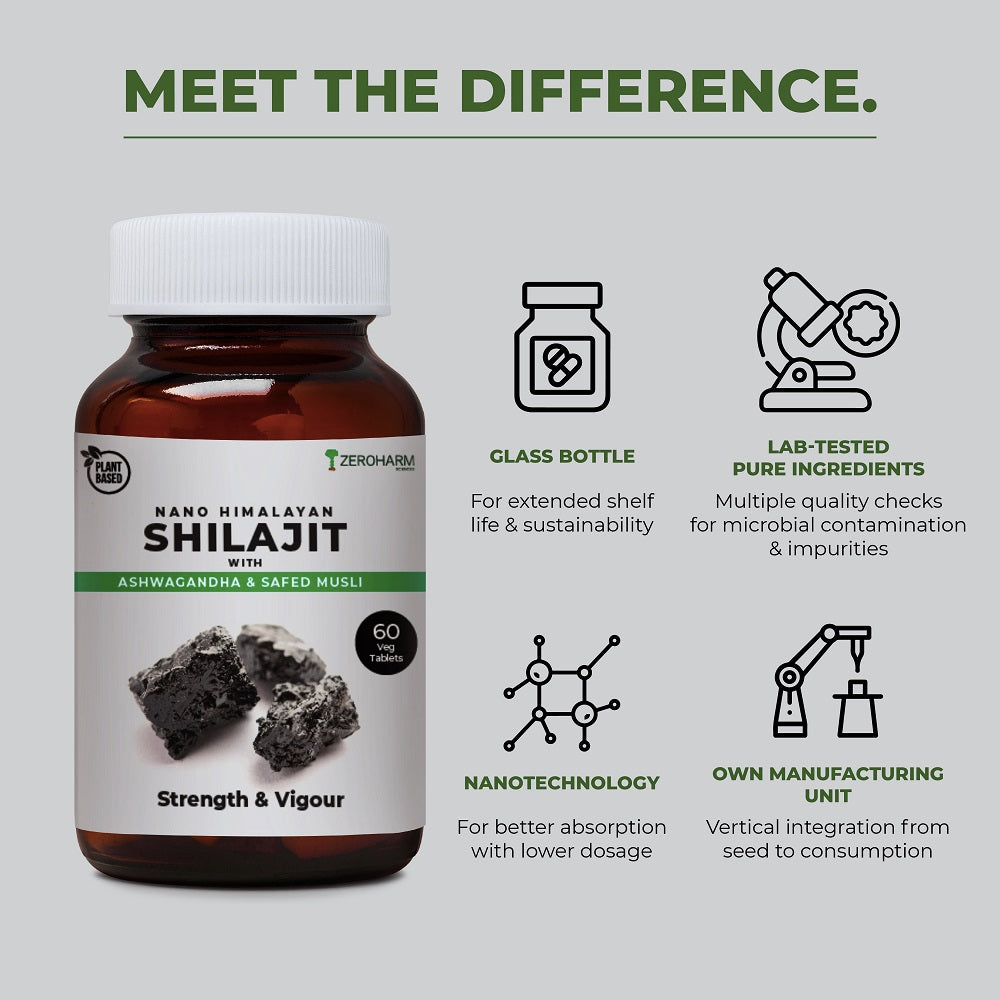himalayan shilajit tablets made with nanotechnology at own manufacturing unit