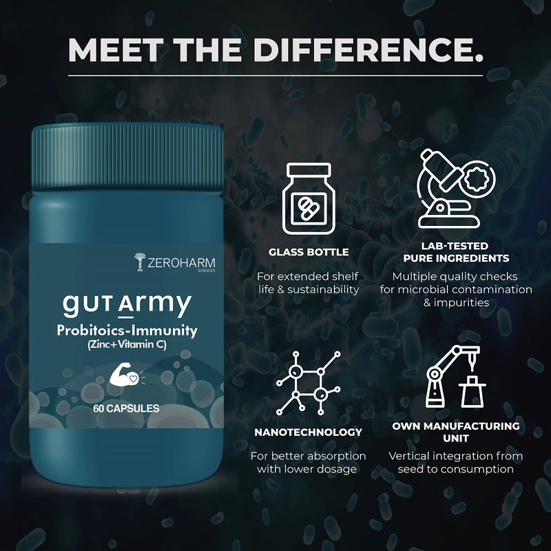 Zeroharm Gut Army Prebiotic Immunity Booster